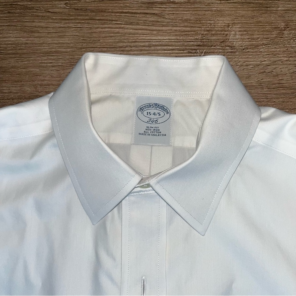 Brooks Brothers 346 Slim Fit No-Iron Dress Shirt